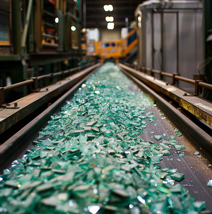 Glass waste collection and recycling 1